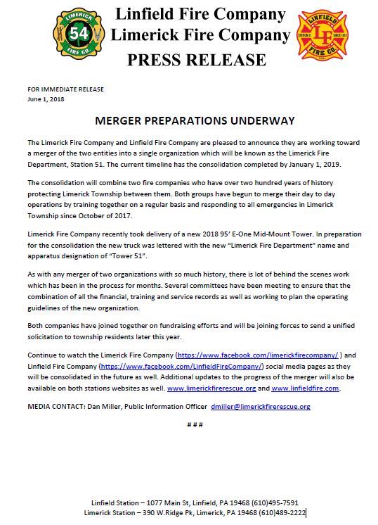 press release fire station