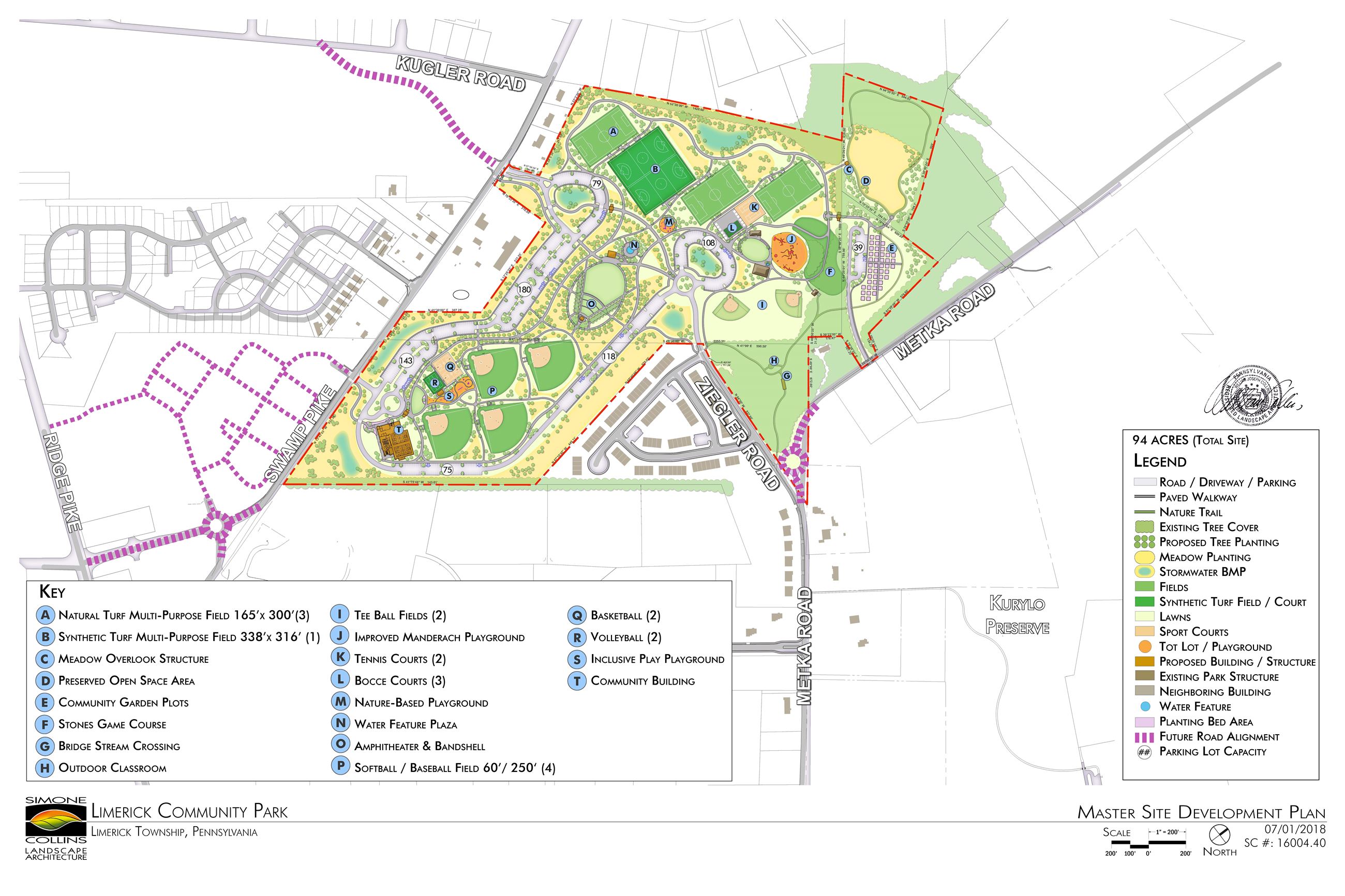 Limerick Community Park Maste Site Plan - Final