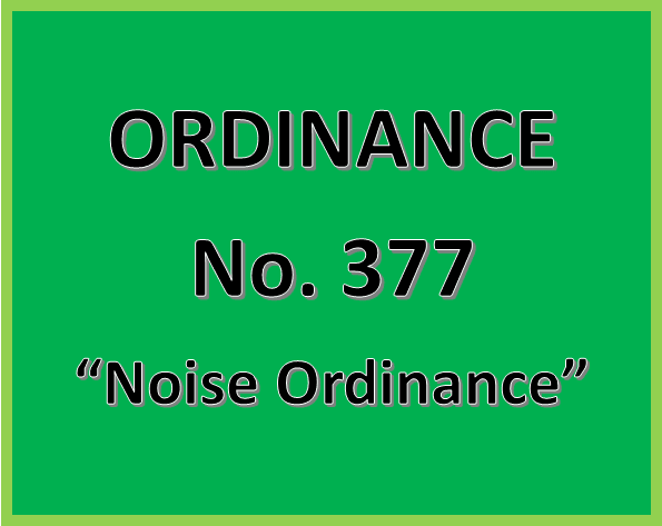 Click Here to Read the Limerick Township Ordinance No. 377 - "Noise Ordinance"
