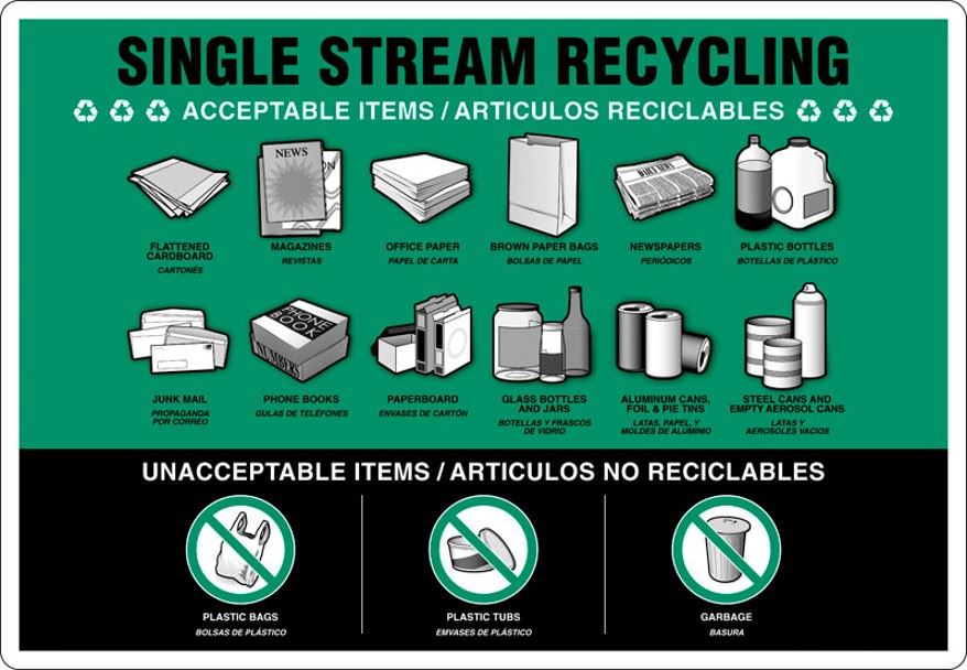Single Stream Recycling Informational Flyer