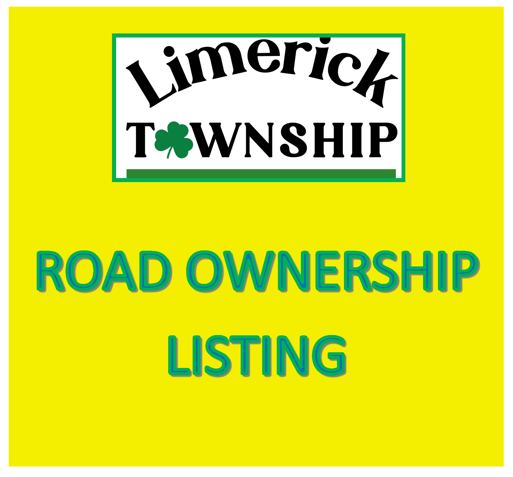 Road Ownership Listing