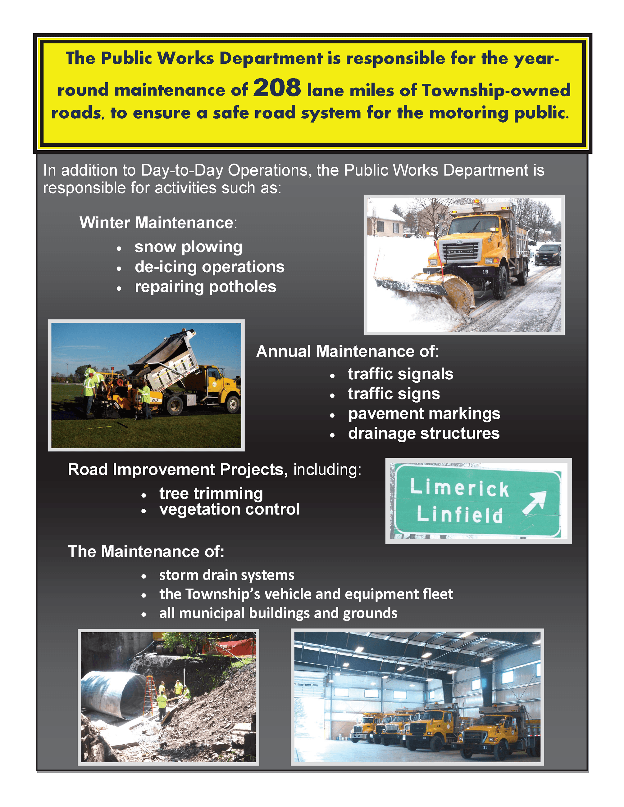 PWD Responsibilities - Main Page