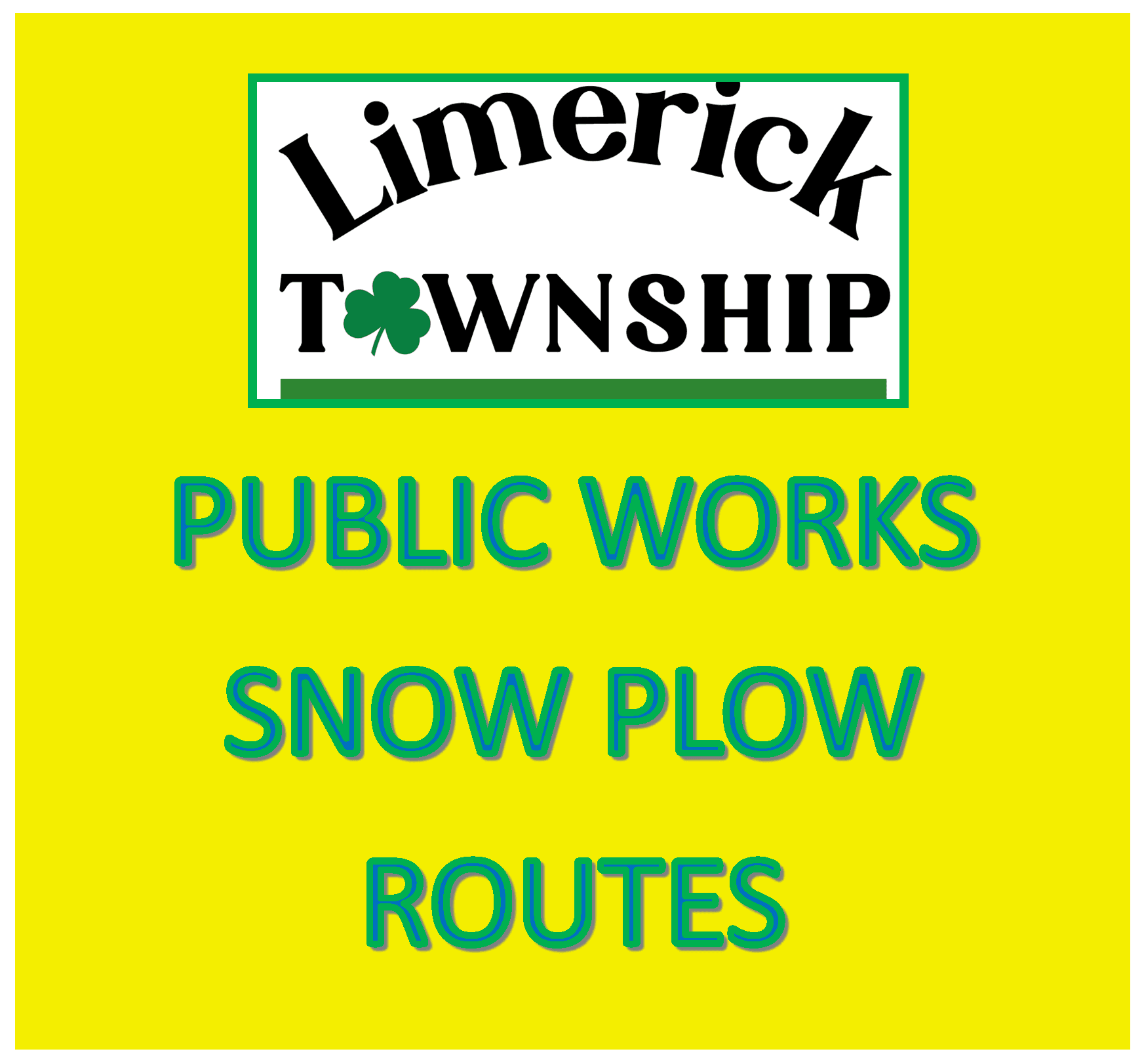 PWD Snow Plow Routes