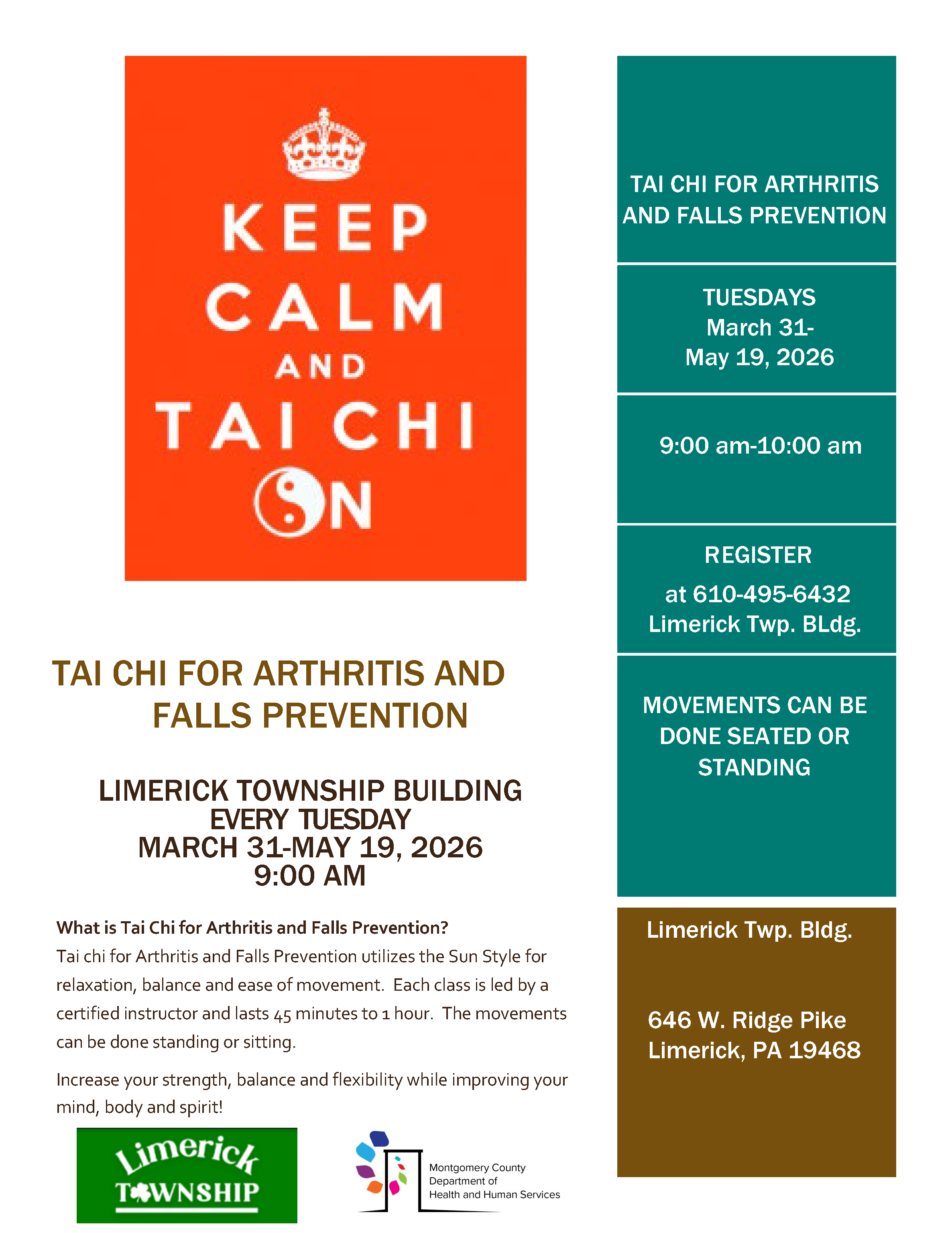 TaiChi flyer Limerick March 2026